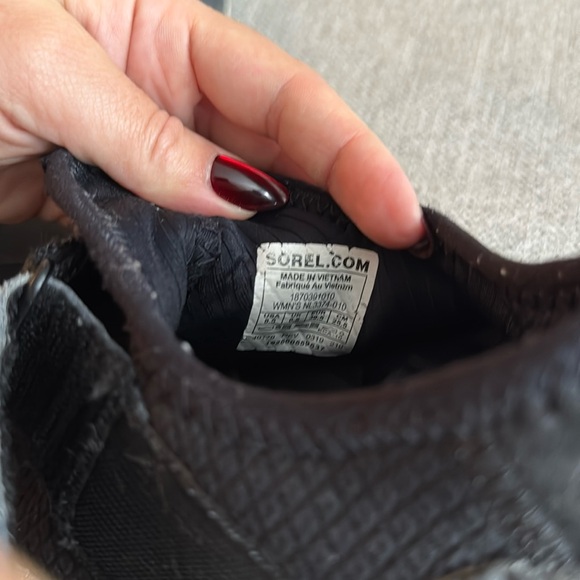 Sorel Women's Kinetic Sneak Boots, Black White - Picture 7 of 7